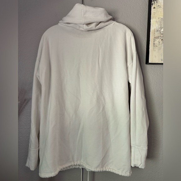 Soft Surroundings Cowl Neck Sweatshirt/Tunic.  Thumb sleeves and front pocket. L - Picture 8 of 8